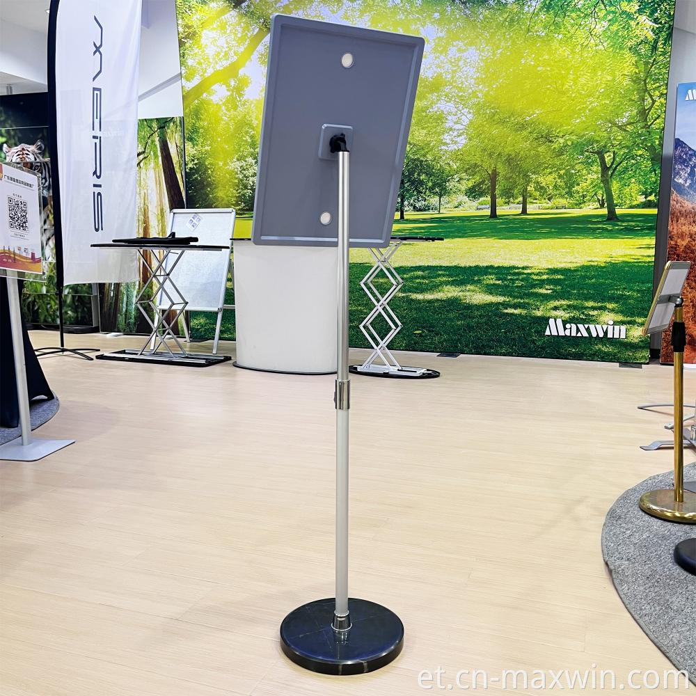 Pöörlev plakati alus Rotating Poster Stand